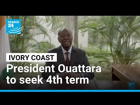 YouTube video thumbnail: Ivory Coast President Ouattara, 83, Says Will Seek Fourth Term