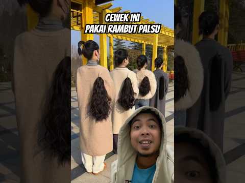 Cewek ini pakai rambut palsu, menurut kalian bagus yang mana