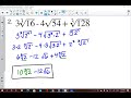 Exploring Adding and Subtracting Radicals