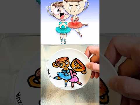 Reverse drew a Sprunki brainrot Ballerina Cappuccina meet Twin sister Phase 4