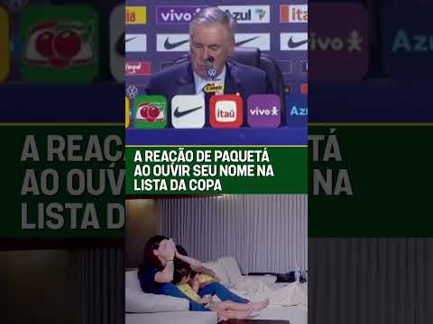 PAQUETÁ NÃO CONSEGUIU SEGURAR AS LÁGRIMAS NA CONVOCAÇÃO PRA COPA DO MUNDO! Crédito: @dudafournier