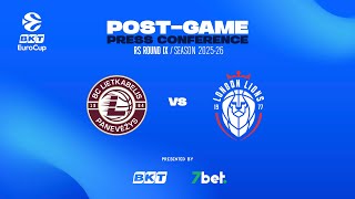 Post-Game Press Conference RS IX: Lietkabelis Panevėžys – London Lions