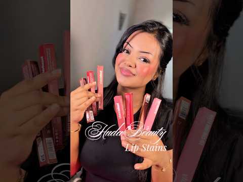 Swatching the new Huda Beauty Lip Stains 😍 these are amazing!!!!