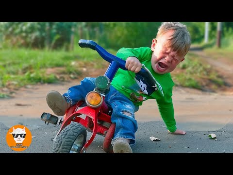 BABY TRICYCLE - SCREAMING Babies in Trouble with Tricycle - Funny Baby Videos | Just Funniest