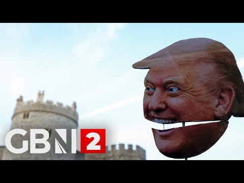 LIVE: Demonstrators rally against U.S. President Trump's state visit