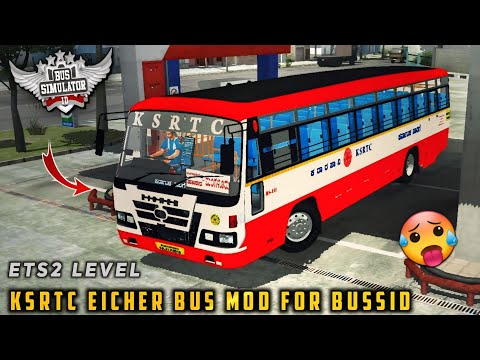 KSRTC EICHER BS3 BUS MOD for bus simulator indonesia | BUSSID V4.3.3 | #bussidmods