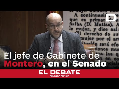 El jefe de Gabinete de Montero dice en el Senado que «jamás» ha recibido «pagos o regalos» de Aldama