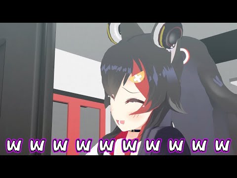 不意打ちでゲラる大神ミオ