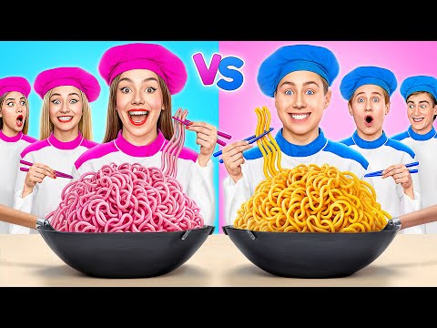 男子 VS 女子 んの料理チャレンジ | 素晴らしいキッチンの裏技 Multi DO Challenge