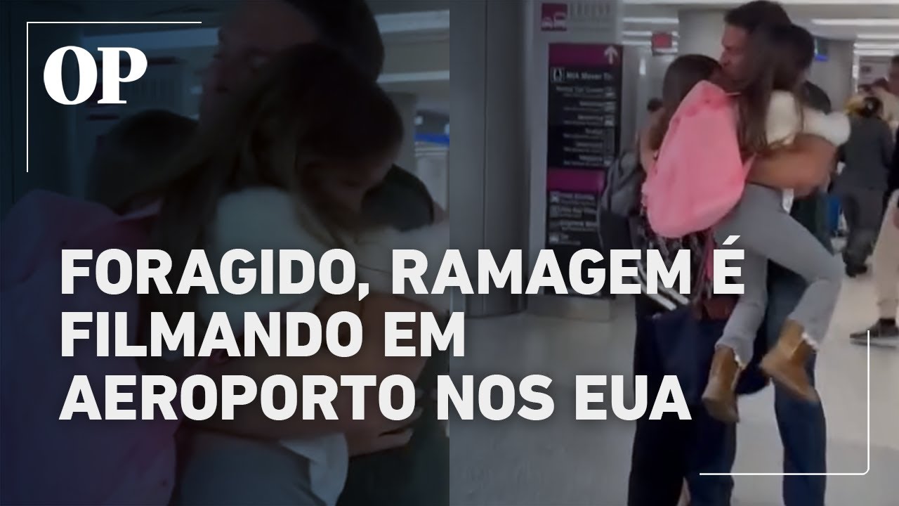 Mesmo foragido, Ramagem é filmado recebendo familiares em aeroporto nos EUA