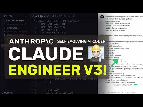 Claude Engineer V3 : This NEW SELF EVOLVING AI Coding Agent IS BETTER THAN AIDER & CLINE?