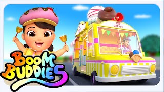 Boom Buddies ล้อบนรถไอศกรีม | เพลงรถสนุกๆ สำหรับเด็ก - Kids Tv Thailand