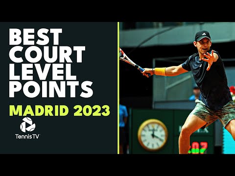 Best Court Level Points From Madrid: Alcaraz, Thiem, Tsitsipas & Zverev All Feature | Madrid 2023