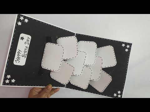 diy popup card / cards for scrapbook / how to make popup card for scrapbook