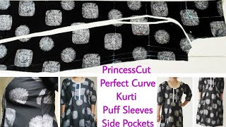 Easy Dart making Formula princess cut dress cutting and stitching,how to make Panel Kurtis / Kameez