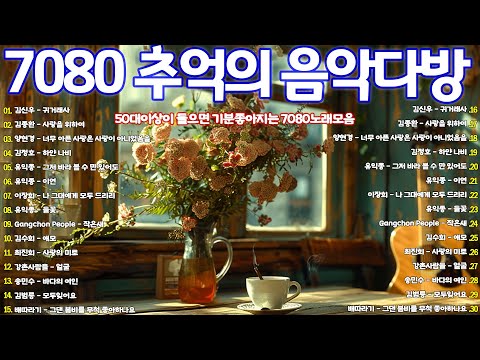 50대이상이 들으면 기분좋아지는 7080노래모음 🌻 중년들이 사랑하는 노래 🌻 노사연 No Sa Youn - 바램 Wish