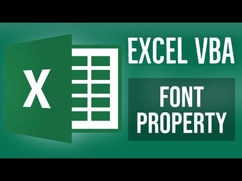 Excel VBA Tutorial for Beginners 8 - Excel VBA Fonts | Excel VBA Font Property