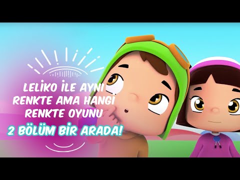 Leliko ile Aynı Renkte ama Hangi Renkte Oyunu 🎨 Leliko ve Pisi İle 2 Bölüm Bir Arada | Düşyeri