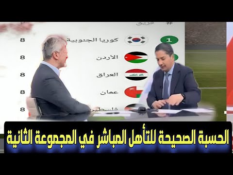 الإعلام الأردني يستعرض حسبة للتأهل المباشر ومايجب على المنتخب الأردني فعله لضمان التأهل لكأس العالم