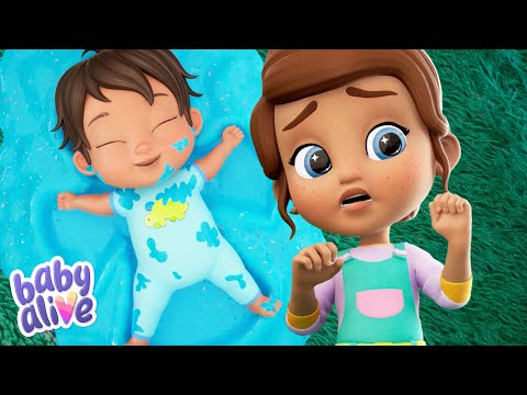Baby Alive Official 🍼 | Teo is in his birthday cake icing! 🎂 | Kids & Dolls Cartoon #babyalive