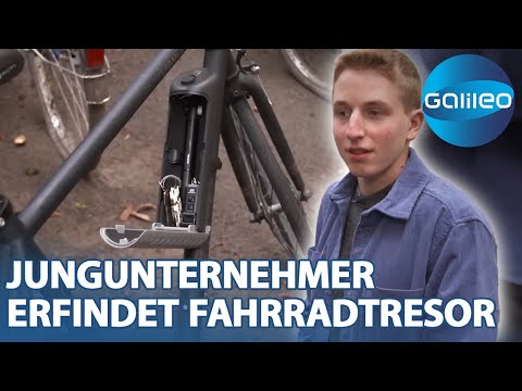 17-jähriger Jungunternehmer: Aaron Holzhäuer erfindet den Fahrradtresor | Galileo | ProSieben