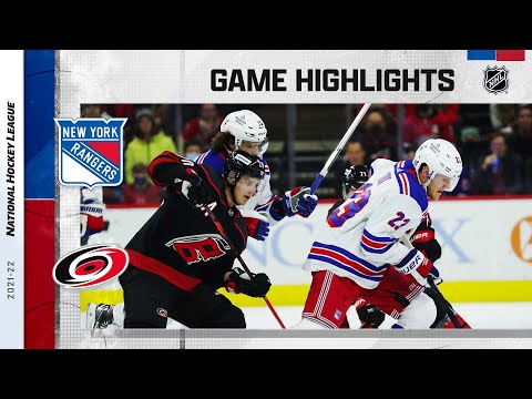 Rangers @ Hurricanes 1/21/22 | NHL Highlights