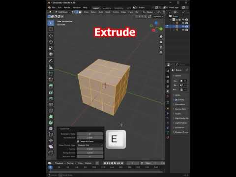 How to Use Blender’s Quick Tools Bevel & Extrude