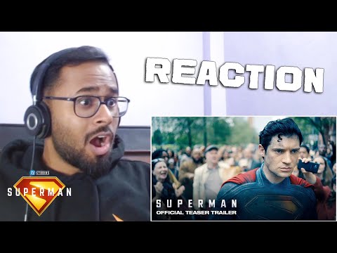 Superman | Official Teaser Trailer - REACTION