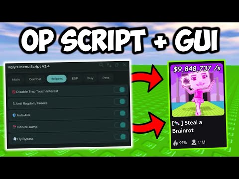 Steal a Brainrot Script | Auto Steal, TP,  Noclip + MORE (Mobile + Mac, PC)