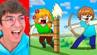 Las DIVERTIDAS Aventuras de Álex y Steve! 😂 Tomate REACCIONA a ANIME de MINECRAFT