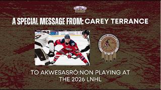 Carey Terrance Wishes Akwesasne Athletes Good Luck at LNHL