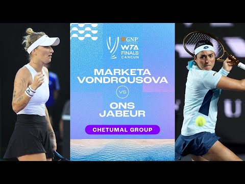 Marketa Vondrousova vs. Ons Jabeur | 2023 WTA Finals Group Stage | WTA Match Highlights