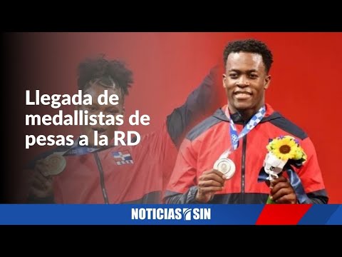 EN VIVO Llegada de medallista de pesas a la República Dominicana