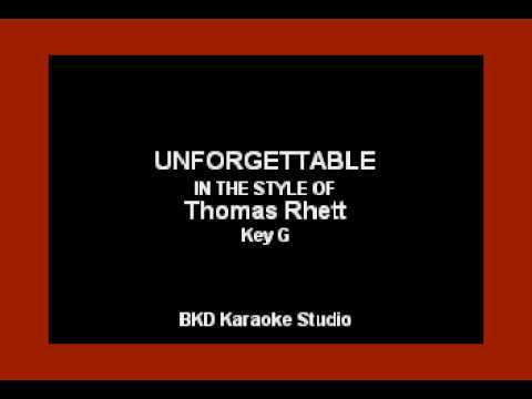 Unforgettable (In the Style of Thomas Rhett) (Karaoke with Lyrics)