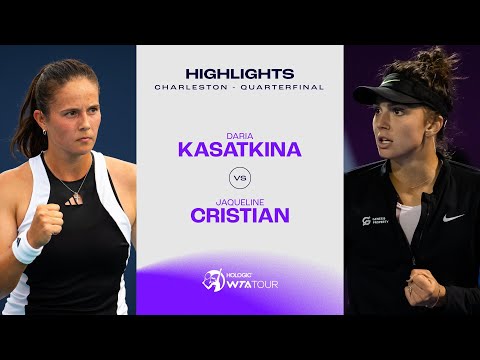 Daria Kasatkina vs. Jaqueline Cristian | 2024 Charleston Quarterfinal | WTA Match Highlights