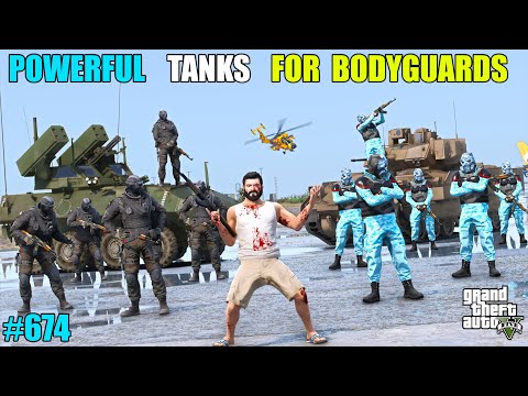 GTA 5 : MOST POWERFUL TANK FOR MY SECURITY | GTA 5 GAMEPLAY #674