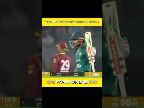 Pakistan Vs West Indies Most Intense Match 😱😱 #viralvideo #cricket #cricketmatch #shortsfeed ￼￼