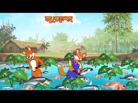 কচু ক্ষেতে মাছ | Kochu Khete Mach | Bangla Cartoon | Interesting & Comedy stories | Fox Cartoon