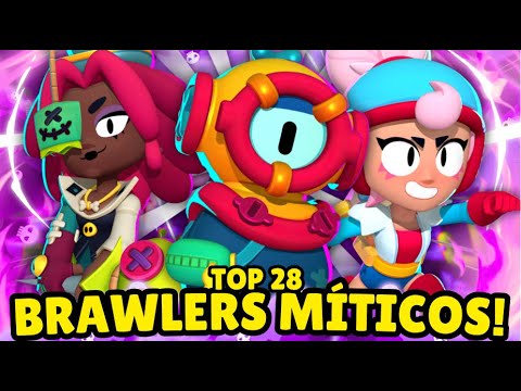 JANET É UM LIXO! TOP 28 BRAWLERS MÍTICOS! TODOS OS BRAWLERS MÍTICOS DE PIOR Á MELHOR NO BRAWL STARS!