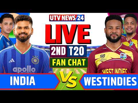 🔴LIVE - Ind vs Wi <strong>1st</strong> T20 | India vs West Indies <strong>1st</strong> T20 Fan Chat  | <strong>1st</strong> T20 Live | Ind vs Wi Live