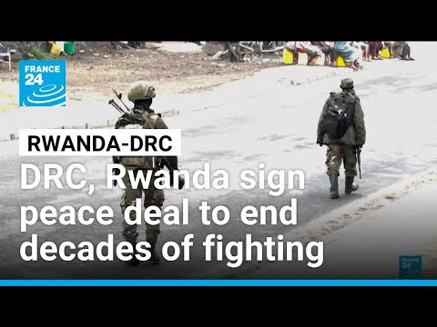 YouTube video thumbnail: DRC, Rwanda Sign Peace Deal to End Decades of Fierce Fighting
