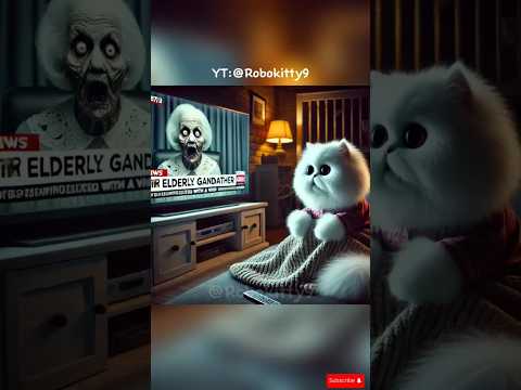 (Part 1) Grandma Becomes a Zombie, and the City is in Pursuit! What Will the Little Kitten Do?! #ai