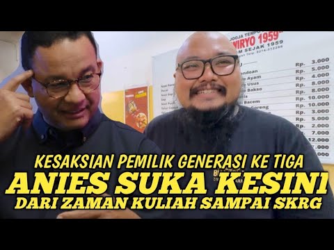 ORANG NYA BAIK‼️BAHKAN SAMA PELAYAN SEKALIPUN || KESAKSIAN PEMILIK WARUNG MAKAN MASA ANIES KULIAH