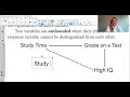 Lurking and Confounding Variables in Studies
