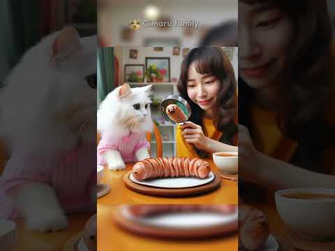 Anak kucing sosis 🤣🙈 #shorts #kucing #kucinglucu #lucu #comedy #feedshorts
