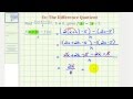 Understanding the Difference Quotient
