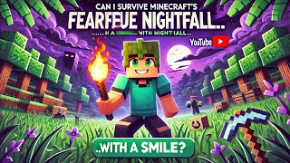 Can I Survive Minecraft's Fearsome Nightfall... with a Smile? #minecraft
