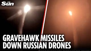 Gravehawk shoots down Russian drones as vid shows 'UK's new air defence system in action'