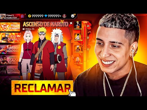 SACANDO TODA LA NUEVA COLABORACION DE NARUTO x FREE FIRE 🤑| ES PERFECTA !!