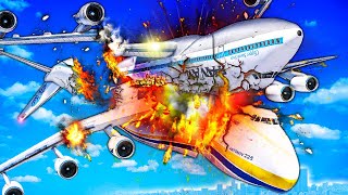 747 CRASHES into AN-225 Mid-Air... Who WINS? (GTA 5)